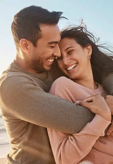 Healthy couple after STI testing