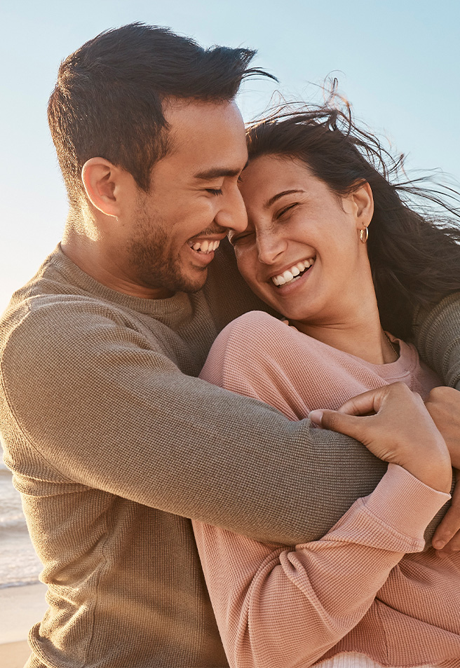 Healthy couple after STI testing